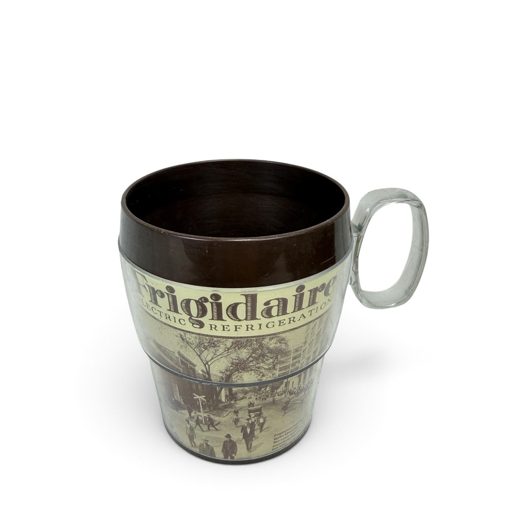 Vintage Frigidaire Electric Refrigeration Thermo-Serv Insulated Plastic Mug